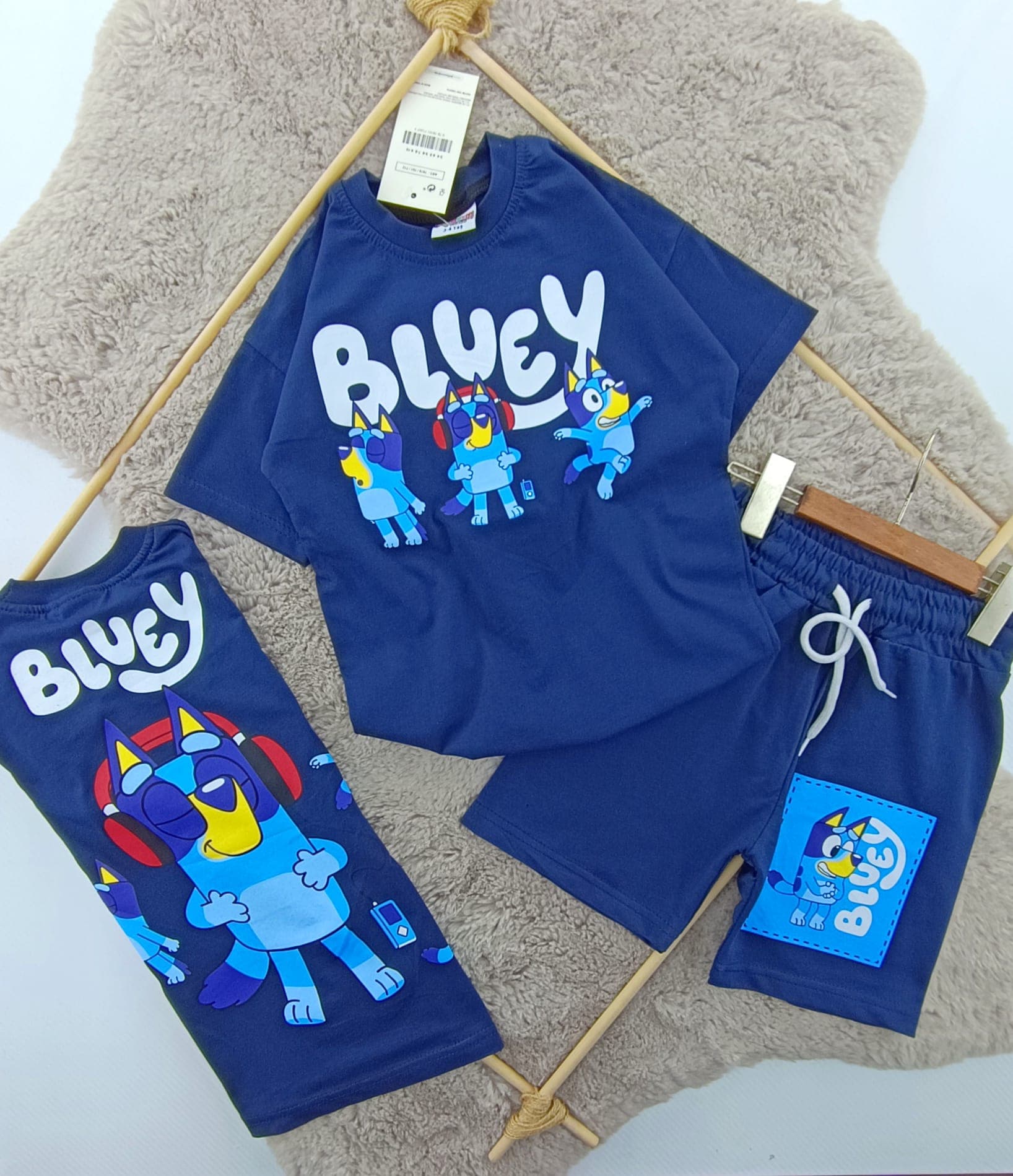 Bluey Sırt Baskılı Takım