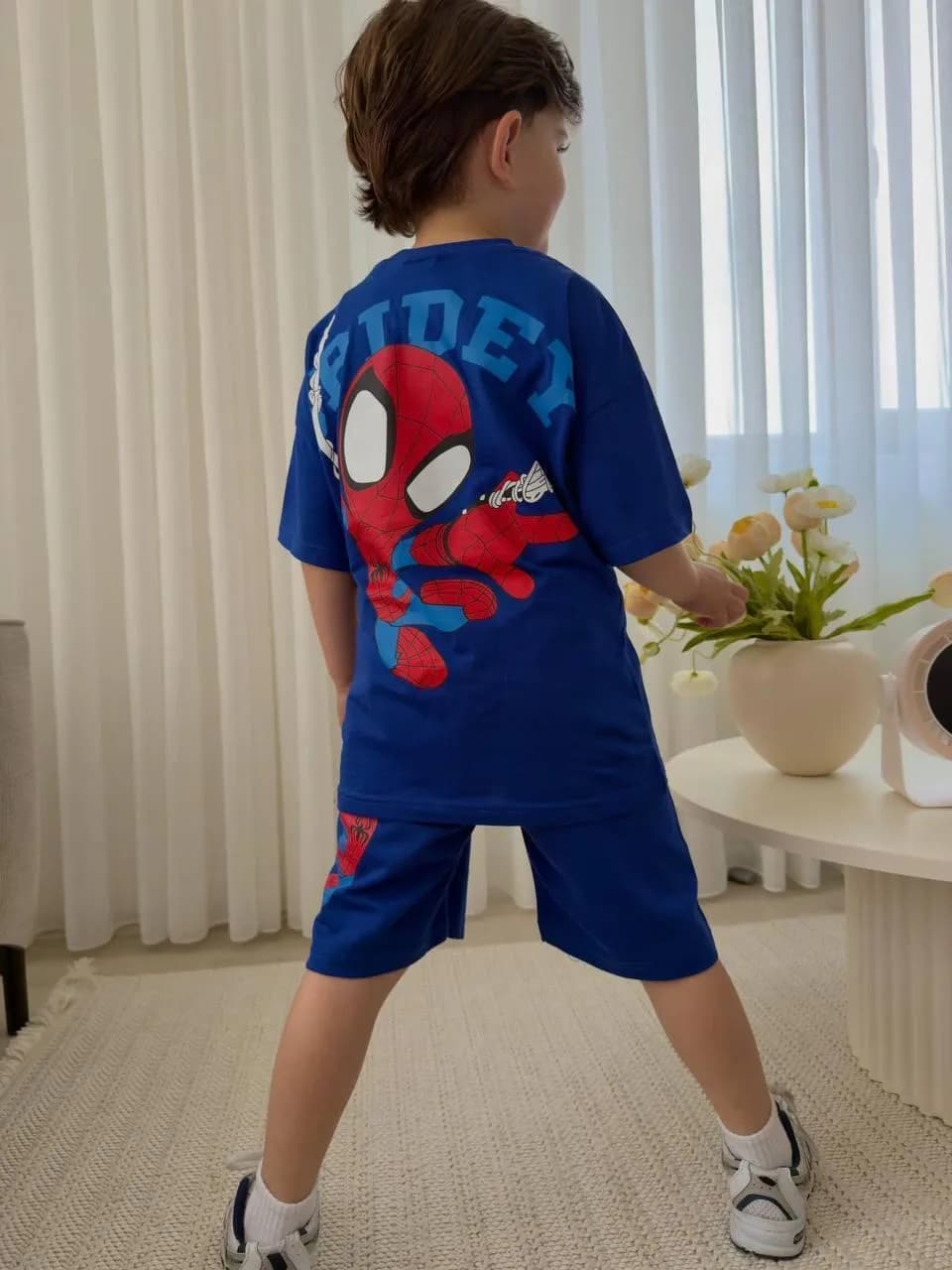 Sipiderman  Sırt baskılı Takim Mavi