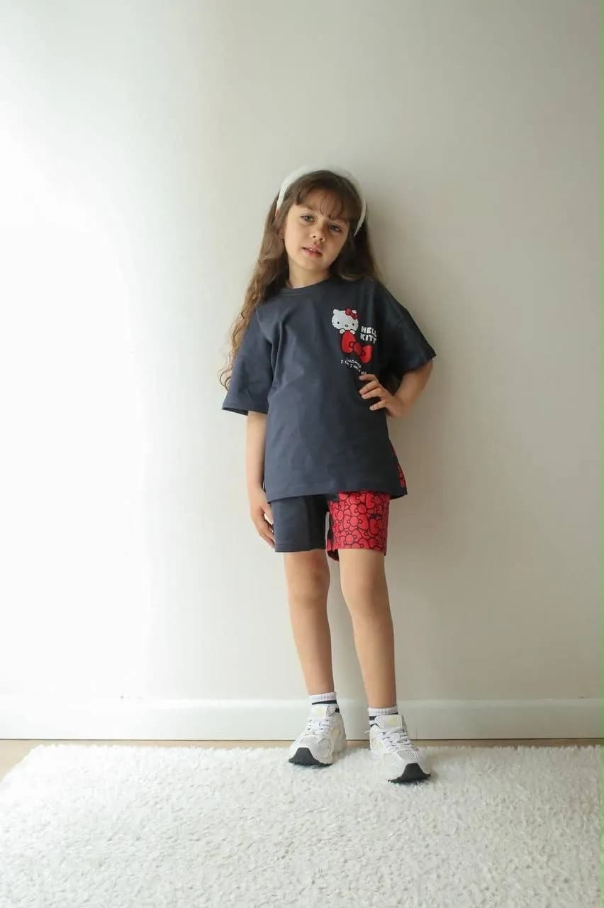 Hello kitty  sırt baskılı takım