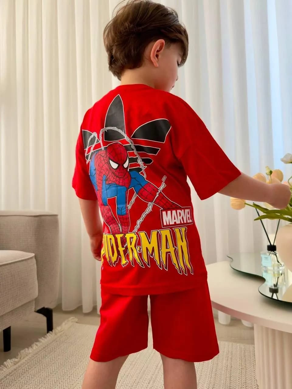 Sipiderman Sırt baskılı Takim Kırmızı