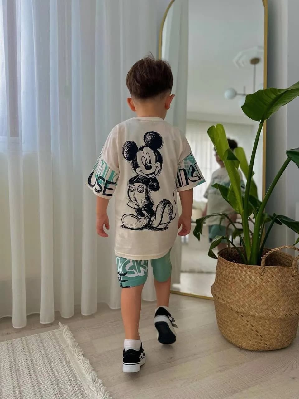 Mickey frends Baskılı Takim Beyaz