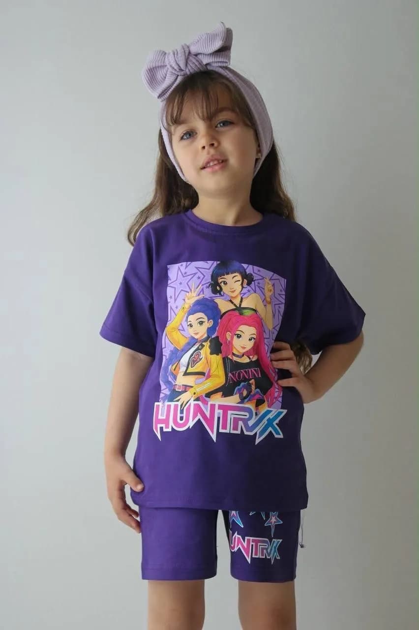 HUNTRİX BASKILI TAKIM Mor