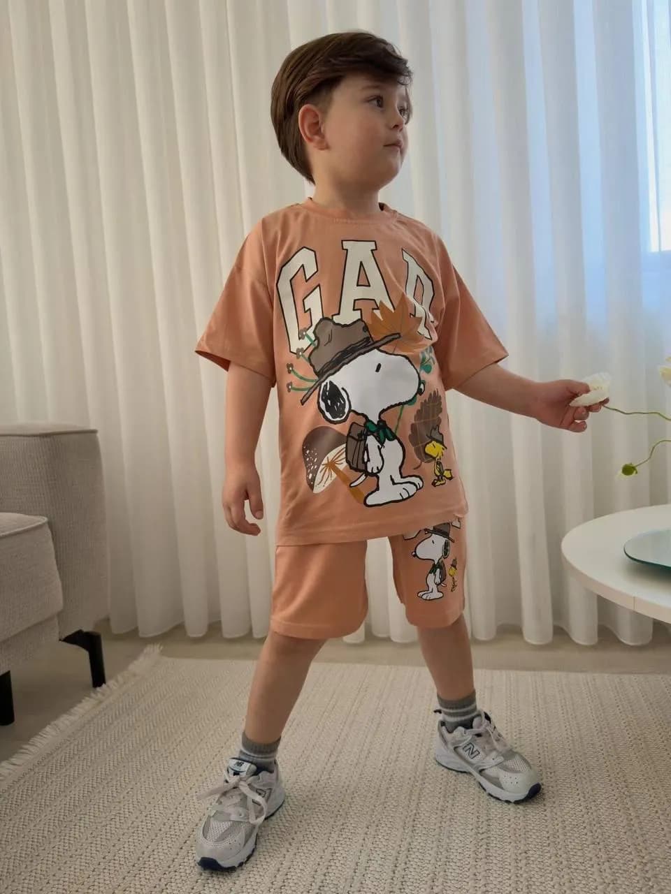 Gap Snoopy baskılı takım