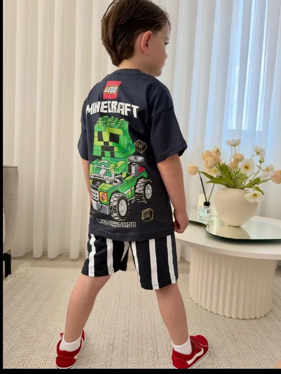 LEGO Çizgili sort takım Lacivert