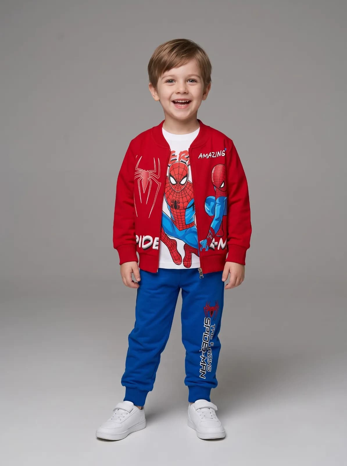Spiderman ceketi 3 lü takim
