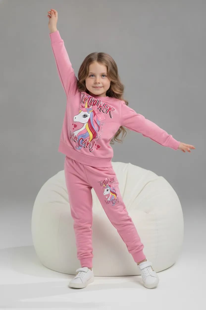 Srnd unicorn kompak takım Pembe