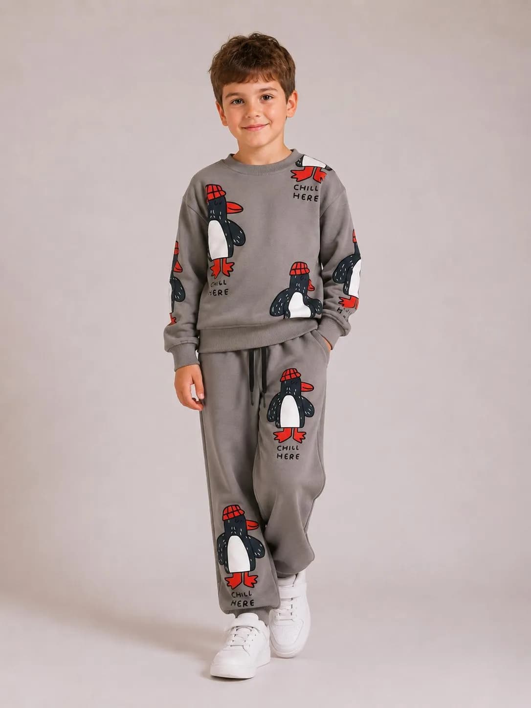 Penguen desenli 3 ip takim